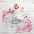 Personalized Baby Blanket - Pink Floral