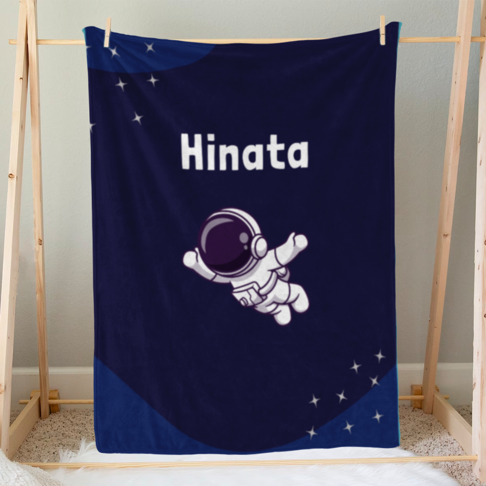 Personalized Baby Blanket for Boys & Girls | Newborn Gift | Space Theme
