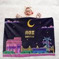 Personalized Large Baby Blanket |  Game Series A Design