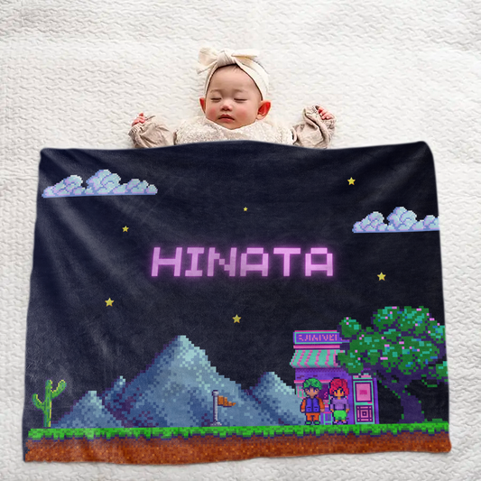 Personalized Large Baby Blanket – Game Series B Design