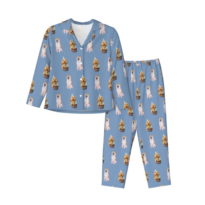 Women’s Custom Photo Pajama Set – Long Sleeve