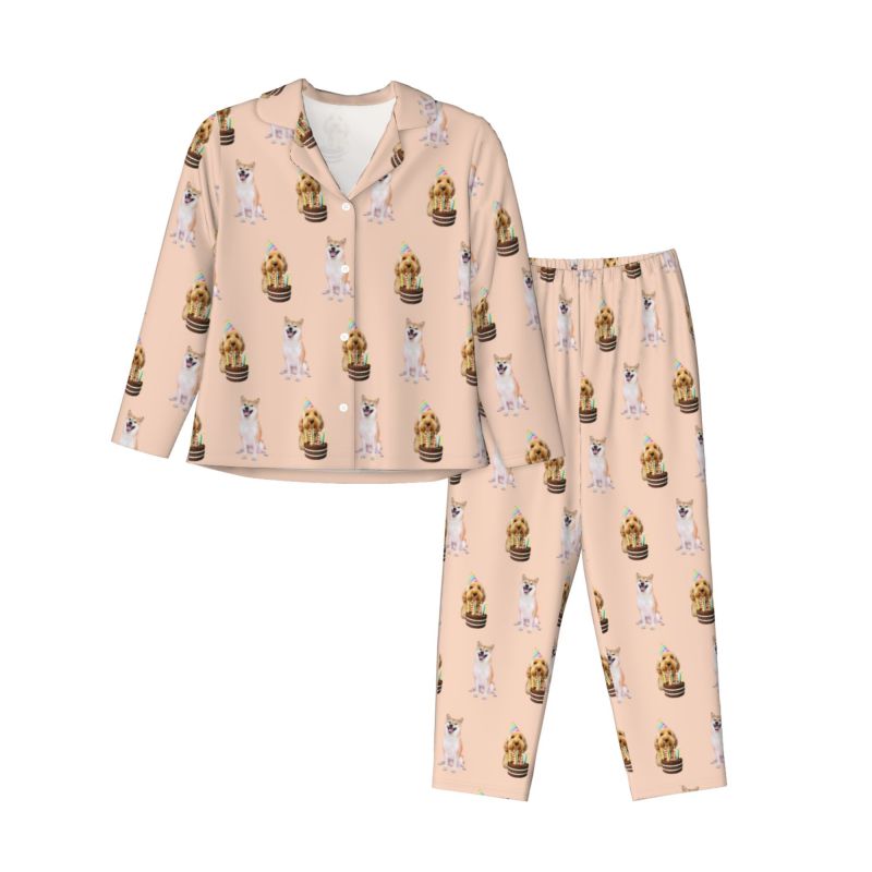 Women’s Custom Photo Pajama Set – Long Sleeve