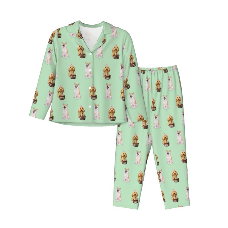 Women’s Custom Photo Pajama Set – Long Sleeve