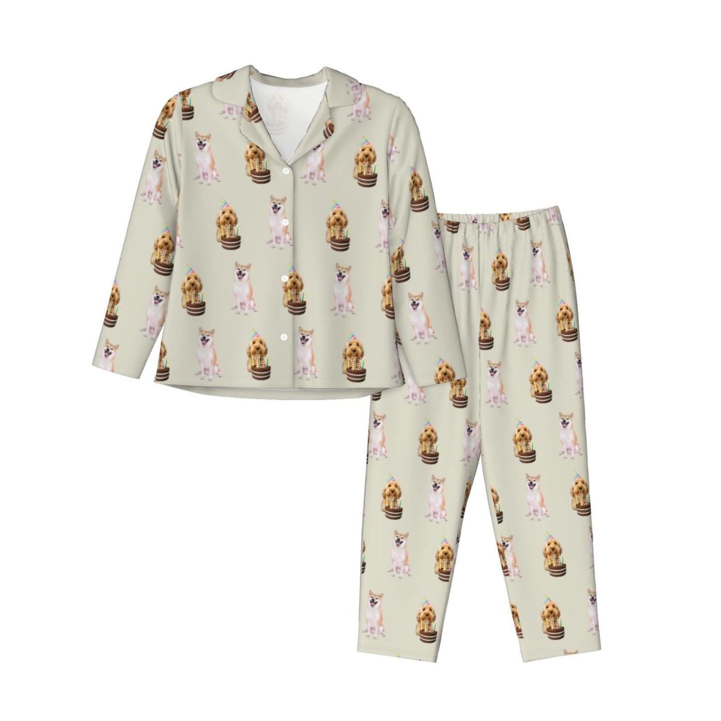 Women’s Custom Photo Pajama Set – Long Sleeve