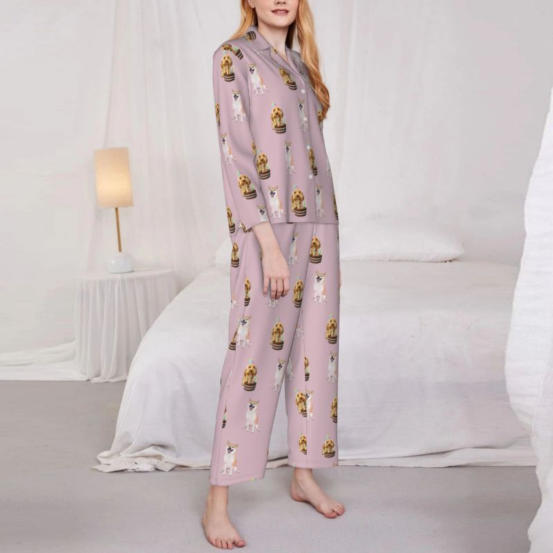 Women’s Custom Photo Pajama Set – Long Sleeve