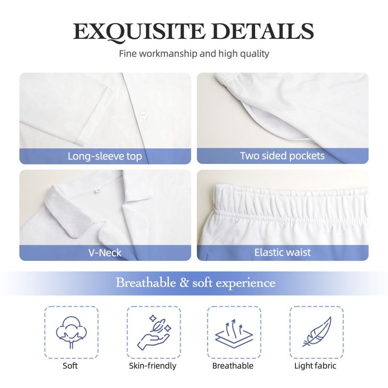 Custom Photo Pajama Set for Men – Personalized Long Sleeve Sleepwear