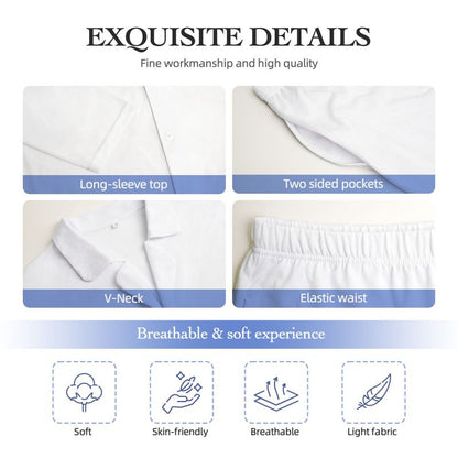 Custom Photo Pajama Set for Men – Personalized Long Sleeve Sleepwear