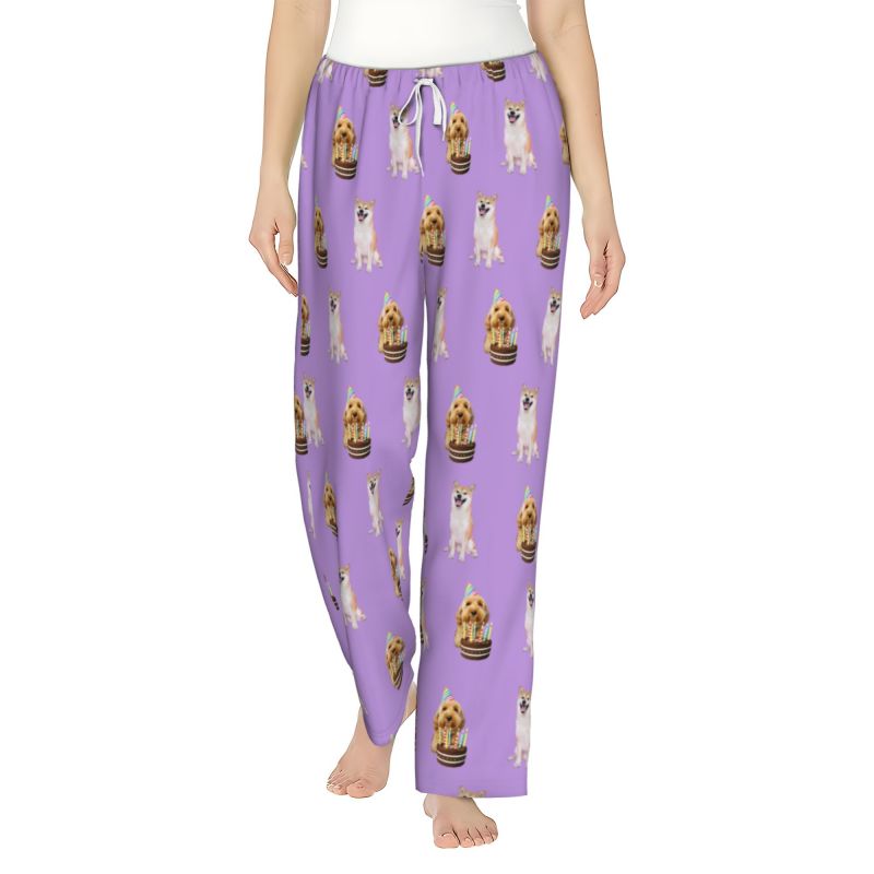 Women’s Custom Pet Photo Pajama Pants – Personalized Design