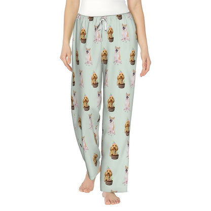 Women’s Custom Pet Photo Pajama Pants – Personalized Design