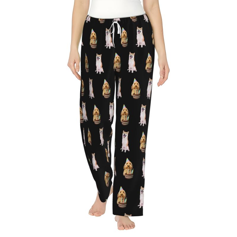 Women’s Custom Pet Photo Pajama Pants – Personalized Design