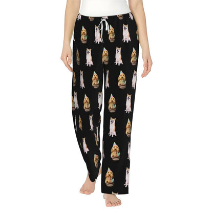 Women’s Custom Pet Photo Pajama Pants – Personalized Design