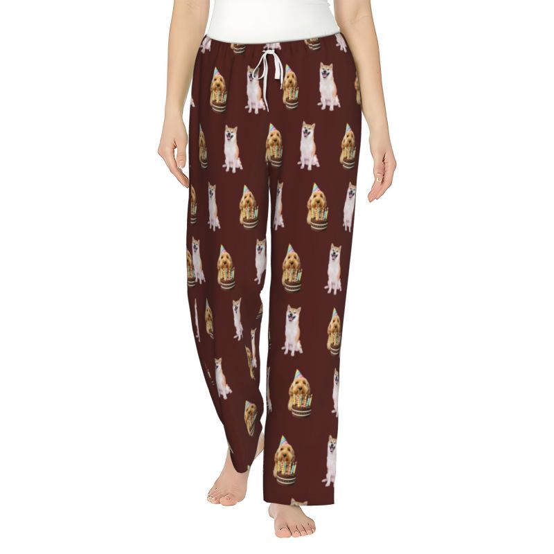 Women’s Custom Pet Photo Pajama Pants – Personalized Design