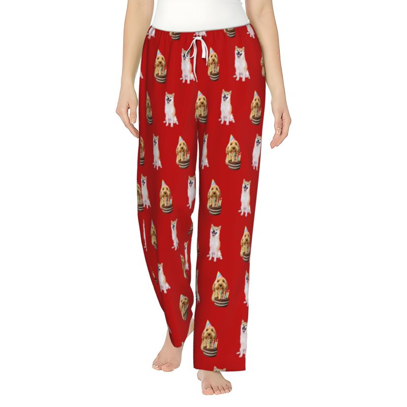 Women’s Custom Pet Photo Pajama Pants – Personalized Design