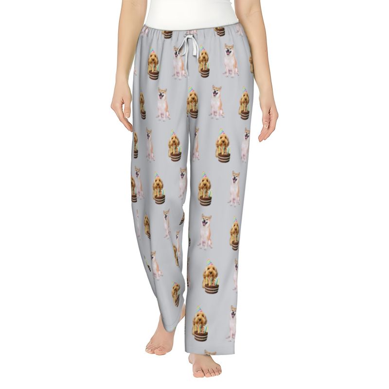 Women’s Custom Pet Photo Pajama Pants – Personalized Design