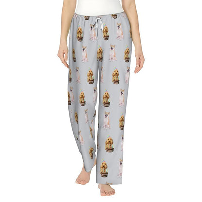 Women’s Custom Pet Photo Pajama Pants – Personalized Design