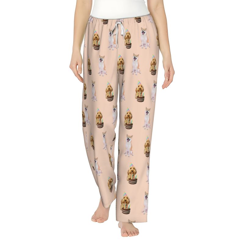 Women’s Custom Pet Photo Pajama Pants – Personalized Design