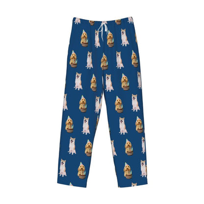 Custom Pet Photo Pajama Pants for Men – Personalized Dog & Cat Pajama