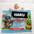 Personalized Newborn Blanket with Name - Treasure Box Design