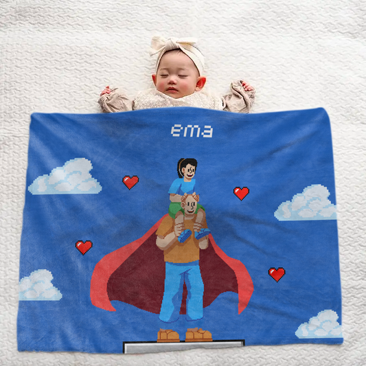 Large Personalized Baby Blanket – Game Series