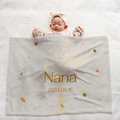 Personalized Large Baby Blanket | Autumn Tree Design