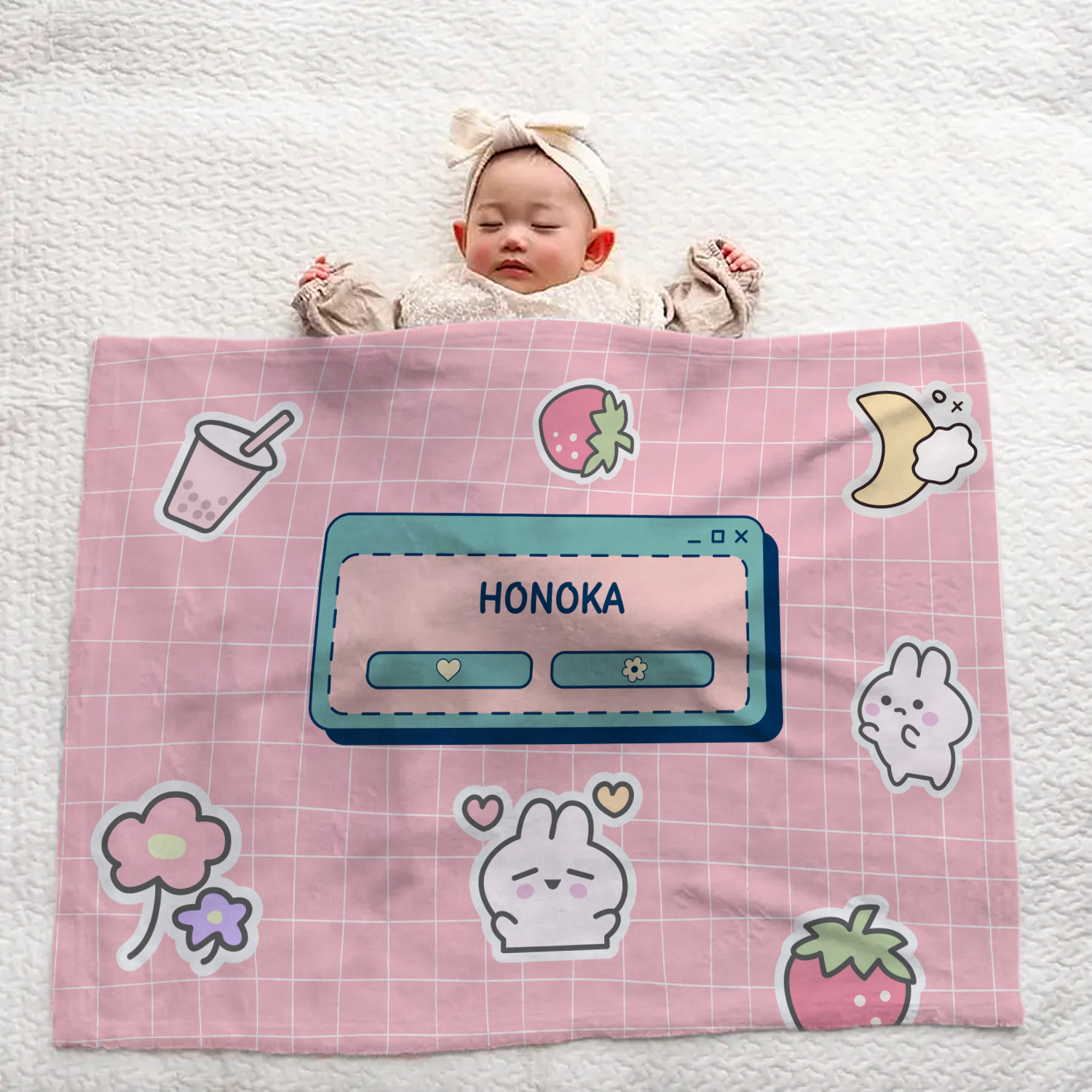 Personalized Baby Blanket - Adorable Artwork - Ideal Gift
