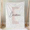 Personalized Baby Blanket for Boys & Girls - Alphabet Design