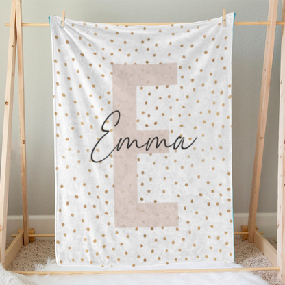 Personalized Baby Blanket for Boys & Girls - Alphabet Design