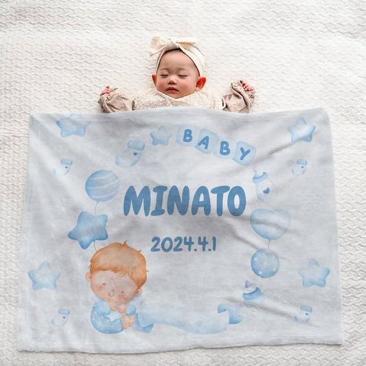 Personalized Large Baby Blanket