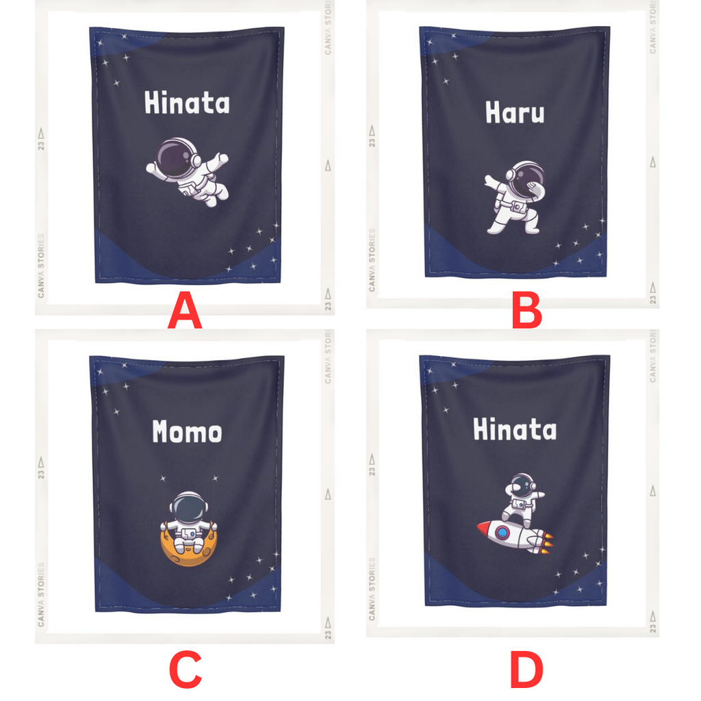 Personalized Baby Blanket for Boys & Girls | Newborn Gift | Space Theme