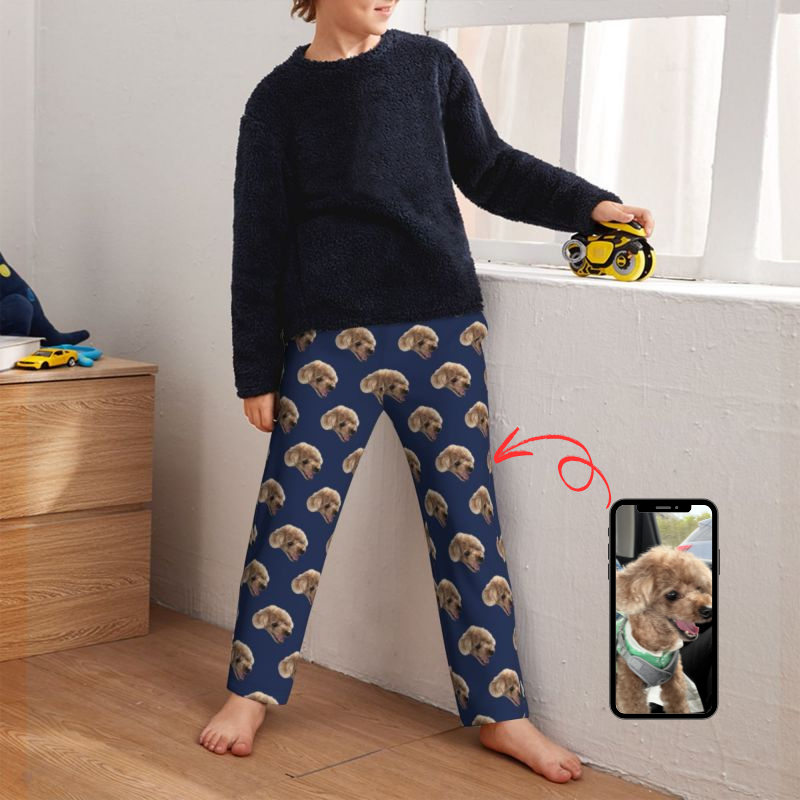 Kids Custom Pet Photo Pajama Pants