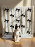 Custom Pet Photo Throw Blanket – Soft & Cozy Gift for Pet Lovers - Lovely Series - Cat 5