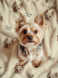 Custom Pet Photo Throw Blanket – Soft & Cozy Gift for Pet Lovers - Lovely Series - Dog 1