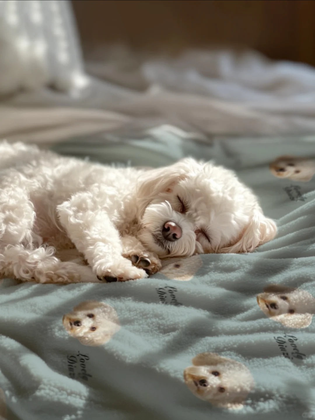 Custom Pet Photo Throw Blanket – Soft & Cozy Gift for Pet Lovers - Lovely Series - Dog 4