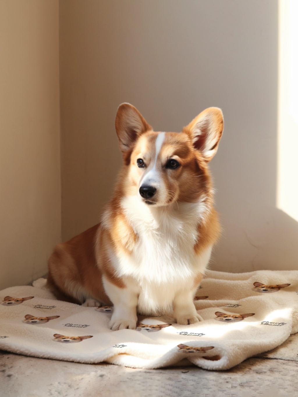 Custom Pet Photo Throw Blanket – Soft & Cozy Gift for Pet Lovers - Lovely Series - Dog 3