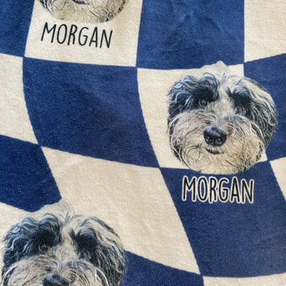 Unisex Custom Pet Photo Pajama Pants – Retro Style