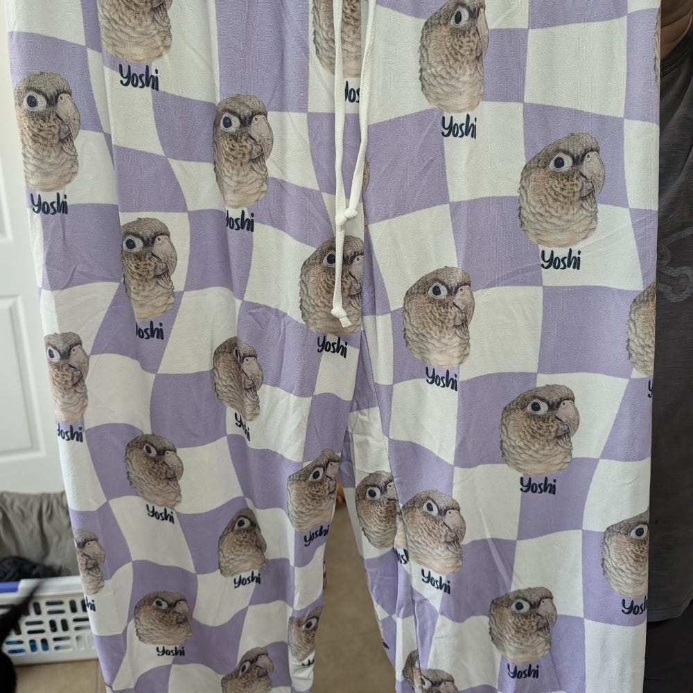 Unisex Custom Pet Photo Pajama Pants – Retro Style