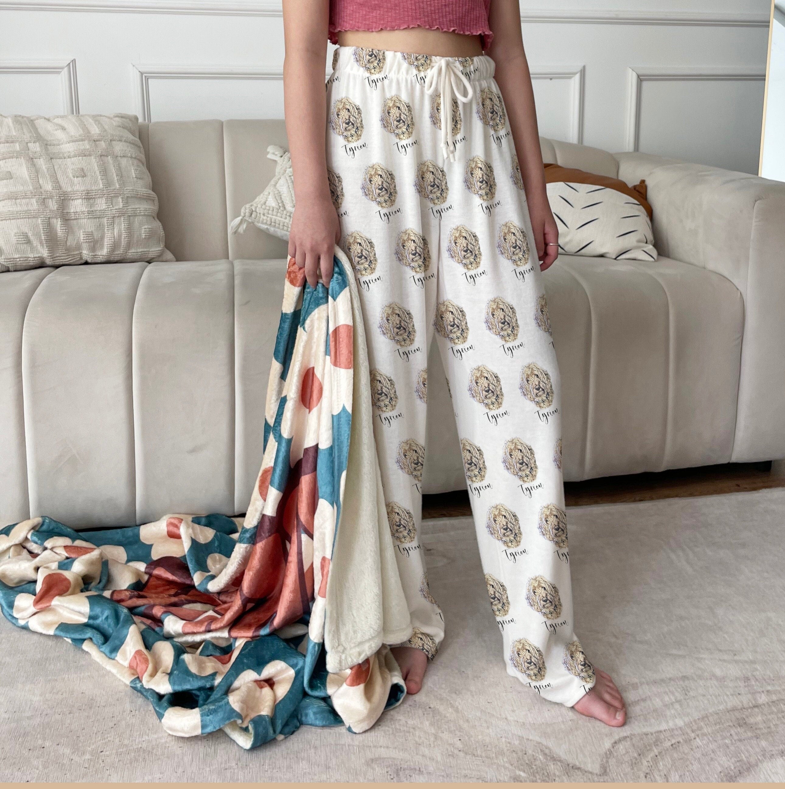 Women’s Custom Pet Photo Pajama Pants – Personalized Design