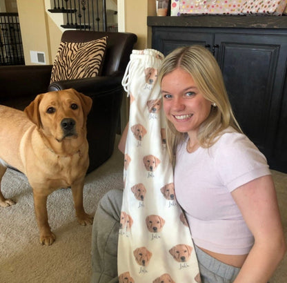 Women’s Custom Pet Photo Pajama Pants – Personalized Design
